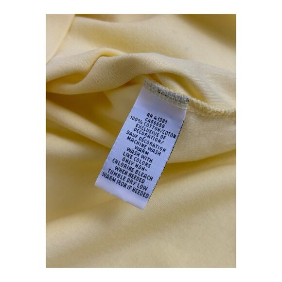 Ralph Lauren Polo Shirt Mens Large Yellow Blue Pony Preppy Smart Soft Touch Top - Picture 11 of 12